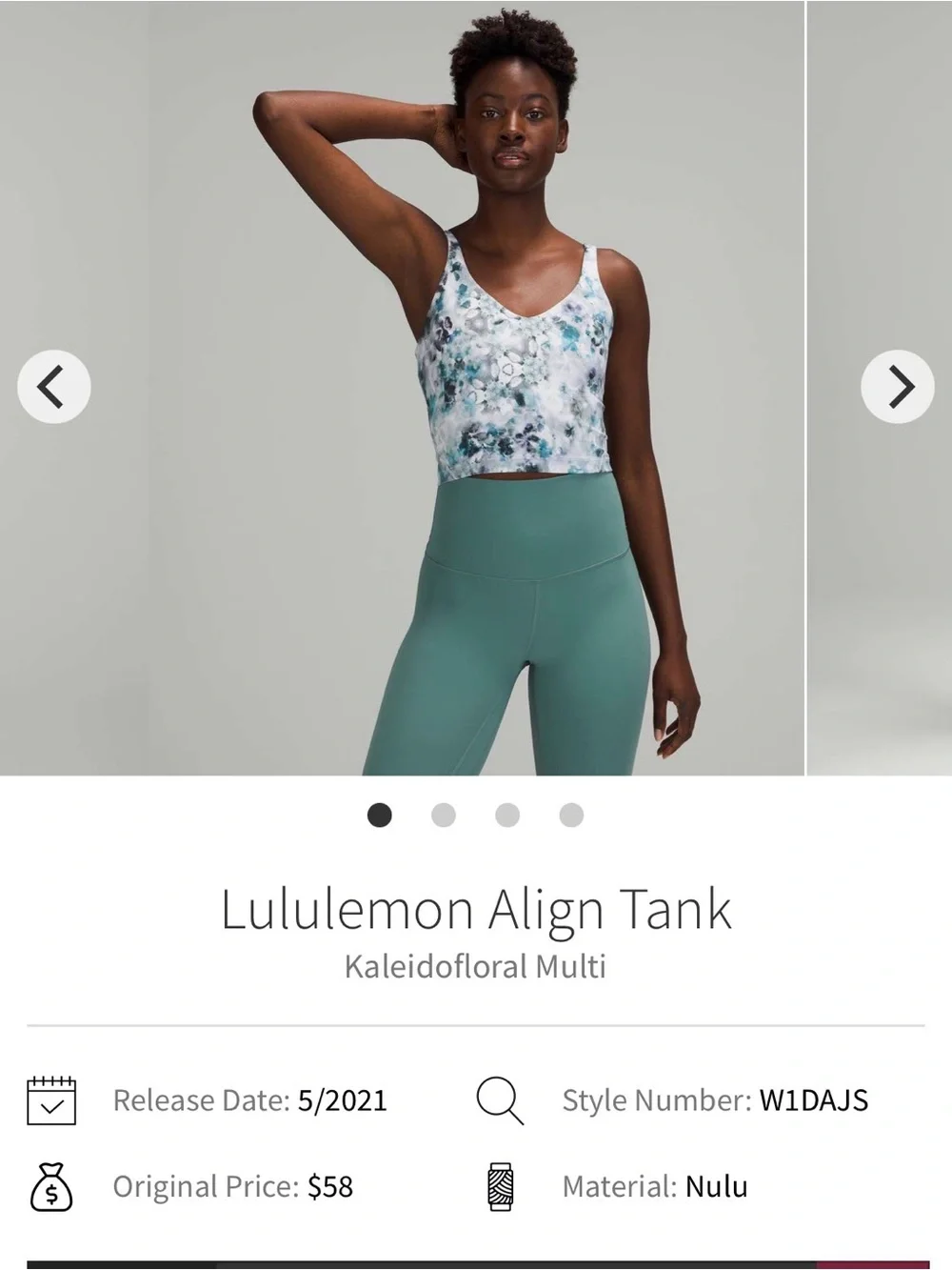 lululemon athletica Blue & Gray Sports Bra sz 6